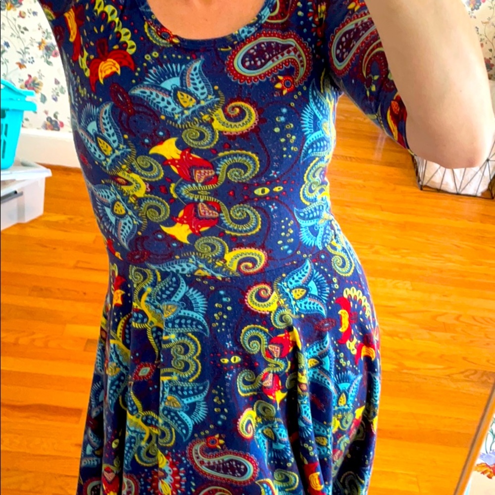 Cute printed dress by LulaRoe